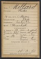 Millard. Victor. 53 ans, né le 5/6/40 à Moyon (Oise). Cordonnier. 16/3/94., Alphonse Bertillon (French, 1853–1914), Albumen silver print from glass negative