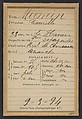 Mermin. Camille. 33 ans, né à La Havane (Cn Espagnoles). Rep. de cou. (?). Anarchiste. 9/3/94., Alphonse Bertillon (French, 1853–1914), Albumen silver print from glass negative