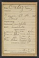 Ortiz. Léon. 25 ans, né à Paris. Commis d'architecte. Anarchiste. Voyage ordinairement en bicyclette., Alphonse Bertillon (French, 1853–1914), Albumen silver print from glass negative