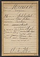 Mursch. Eugène. 24 ans à Schlestatt (Bas-Rhin). Ciseleur. Anarchiste. 18/3/94., Alphonse Bertillon (French, 1853–1914), Albumen silver print from glass negative