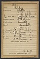 Nic. Celestin. 20 ans, né à Conflans-St-Honorine (Seine & Oise). Emballeur. 26/2/94., Alphonse Bertillon (French, 1853–1914), Albumen silver print from glass negative