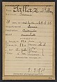 Pallaz (ou Pellaz). Péronne. 28 ans, née le 11/8/66 à Aix-les-Bains (Savoie). Cuisière. Anarchiste. 8/3/94., Alphonse Bertillon (French, 1853–1914), Albumen silver print from glass negative