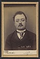 Pausader. Jean, Ernest. 27 ans, né le 28/7/66 à Paris Xe. Publiciste. Anarchiste. 2/1/94., Alphonse Bertillon (French, 1853–1914), Albumen silver print from glass negative