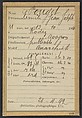 Pouget. Émile, Jean, Joseph. 31 ans, né le 12/10/60 à Rodez (Aveyron). Publiciste. Anarchiste. 26/4/92., Alphonse Bertillon (French, 1853–1914), Albumen silver print from glass negative