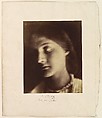 A Study, Julia Margaret Cameron British, born India, Albumen silver print from glass negative