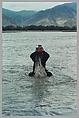 Stamping the Water (Performance in the Lhasa River, Tibet, 1996), Song Dong (Chinese, born Beijing, 1966), Chromogenic prints