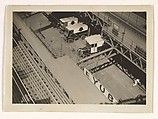[New York Album: Trucks Below 14th Street and 9th Avenue Elevated Train Station], Berenice Abbott  American, Gelatin silver print