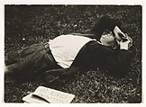 [Man Sleeping on Grass, New York], Berenice Abbott  American, Gelatin silver print