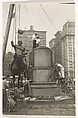[George Washington Statue Reassembly, Union Square Park, New York], Berenice Abbott  American, Gelatin silver print