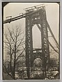 [George Washington Bridge, Under Construction, New York], Berenice Abbott  American, Gelatin silver print
