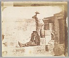 Two Young Men Resting on a Pier, Calvert Richard Jones  British, Welsh, Salted paper print from paper negative
