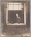 Lady in Open Window with Bird Cage, Calvert Richard Jones or his Circle British, Welsh, Salted paper print from paper negative