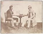 Nicolaas Henneman Showing an Album to Charles Porter, William Henry Fox Talbot  British, Salted paper print from paper negative