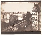 View of the Boulevards of Paris, William Henry Fox Talbot  British, Salted paper print from paper negative