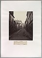 Rue Neuve-Coquenard (from the Rue Lamartine), Charles Marville French, Albumen silver print
