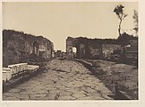Pompeii, Pompey’s Lane, Tomb Monument of Mamia, Firmin-Eugène Le Dien  French, Salted paper print from a waxed paper negative