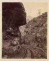 Hanging Rock, Clear Creek Canyon, William Henry Jackson  American, Albumen silver print