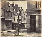 [Street with Lamp Post and Wine Shop], Unknown, Albumen silver print