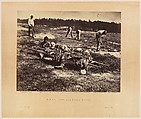 A Burial Party, Cold Harbor, Virginia., John Reekie  American, Albumen silver print from glass negative