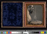 James Hyatt Inhaling Chlorine Gas, Peter Welling (American, active c. 1850s), Daguerreotype