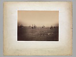 The French and English Fleets, Cherbourg, Gustave Le Gray (French, 1820–1884), Albumen silver print from glass negative
