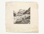 Mer de Glace from Montanvert, William Henry Fox Talbot  British, Photogravure