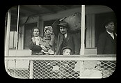 Italian Family on Ferry Boat, Leaving Ellis Island, New York, Lewis Hine  American, Lantern slide