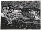 Kiki de Montparnasse avec ses amies Thérèse et Lily (devenue Mme. Dubuffet, la femme du peintre). Kiki est au fond, Lily au milieu, Brassaï French, born Romania (Transylvania), Gelatin silver print