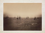 The French and English Fleets, Cherbourg, Gustave Le Gray (French, 1820–1884), Albumen silver print from glass negative