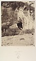 Jérusalem. (Environs) Grotte de Jérémie, Louis de Clercq French, Albumen silver print from paper negative