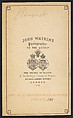 [John Burnet], John and Charles Watkins (British, active 1867–71), Albumen silver print