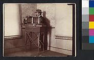 [Self-Portrait with Camera], Wilson Alwyn Bentley  American, Gelatin silver print