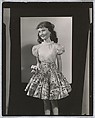[Painted Plaster Figure of Girl in Floral Skirt], Morton Bartlett  American, Gelatin silver print