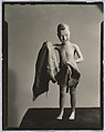 [Painted Plaster Figure of Boy on Beach with Towel], Morton Bartlett  American, Gelatin silver print