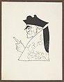 Grotesques by Aubrey Beardsley. Facsimile Platinum Prints by Frederick H. Evans from the Twelve Original Drawings in His Collection with a Portrait Frontispiece, Frederick H. Evans (British, London 1853–1943 London), Platinum prints