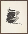Grotesques by Aubrey Beardsley. Facsimile Platinum Prints by Frederick H. Evans from the Twelve Original Drawings in His Collection with a Portrait Frontispiece, Frederick H. Evans (British, London 1853–1943 London), Platinum prints