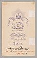 [Meyer George von Bremen], Heinrich Graf (German, active 1860s), Albumen silver print
