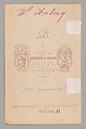 [Wilhelm Amberg], Loescher &amp; Petsch (German, active ca. 1860–90), Albumen silver print