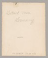 [German Stowaway, Ellis Island, New York], Augustus Frederick Sherman (American, Lynn, Pennsylvania 1865–1925 New York), Gelatin silver print