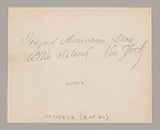 [American Flag, Ellis Island, New York], Augustus Frederick Sherman (American, Lynn, Pennsylvania 1865–1925 New York), Gelatin silver print