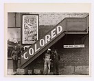 [Young Men at Base of Exterior Stairway to Movie Theater Balcony, Anniston, Alabama], Peter Sekaer  American, born Denmark, Gelatin silver print