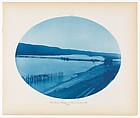 No. 193a. Old Ponton Bridge at Prairie du chien, Wisconsin, Henry P. Bosse American, born Germany, Cyanotype