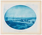No. 201. U.S. Government Bridge at Rock Island, Illinois (High Water), Henry P. Bosse American, born Germany, Cyanotype