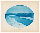 No. 6. From South Approach of Franklin Ave Bridge, Minneapolis, Minnesota Looking Up Stream (Low Water), Henry P. Bosse American, born Germany, Cyanotype