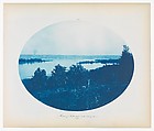No. 139a. Head of Niota Chute with Closing Dam [near Fort Madison, Iowa], Henry P. Bosse  American, born Germany, Cyanotype