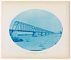 No. 204. Iowa Central Railway Bridge at Keithsburg, Illinois, Henry P. Bosse American, born Germany, Cyanotype