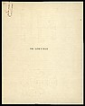 [Four-Page Translation of Charles Baudelaire's Prose Poem, 