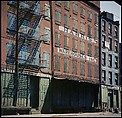 [227 Views of Buildings and Brooklyn Bridge for Fortune Article "On the Waterfront"], Walker Evans (American, St. Louis, Missouri 1903–1975 New Haven, Connecticut), Color film transparency