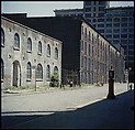 [227 Views of Buildings and Brooklyn Bridge for Fortune Article "On the Waterfront"], Walker Evans (American, St. Louis, Missouri 1903–1975 New Haven, Connecticut), Color film transparency