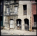 [227 Views of Buildings and Brooklyn Bridge for Fortune Article "On the Waterfront"], Walker Evans (American, St. Louis, Missouri 1903–1975 New Haven, Connecticut), Color film transparency
